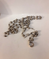 Vtg. Antique Mexico Collectible Estate Wedding Vase, Necklace, Ring