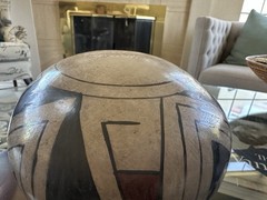 Manuel Olivas Mata Ortiz Casas Grande Polychrome Pottery Round Bottom Signed 7″