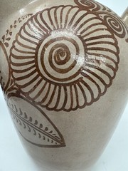 Vintage Handmade Tlaquepaque 1930’s Mexican Art Pitcher Mexican Folk Art Pottery