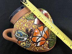 MEXICAN TALAVERA POTTERY BEAN POT STYLE PLANTER