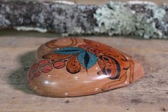 Handmade Heart Love Token Nagual Shapeshifter Clay by Medrano Mexican Folk Art