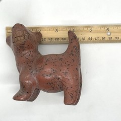 2 Vtg Classic Colima Dogs Pre-Columbian Style Redware Small Reproductions