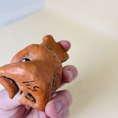 Small Modern Mexican Pottery Seated Figurine