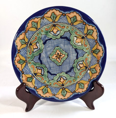 Uriarte Talavera Hand-Painted Ceramic Salad Side Plate, 7.65″ Single – #4