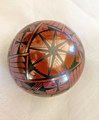 Mata Ortiz Pottery Bowl by Baudel Lopez Corona – Black On Red Fine Art Olla