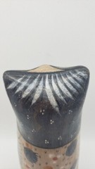 Vintage Mexican Hand-Painted Tonala Art Pottery Owl 9″ Tall Classic Colors