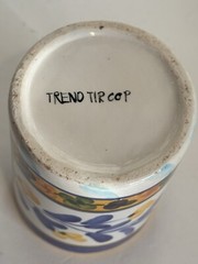 Talavera Cup Juice Tequila Signed Hand Painted 4” Single Cup