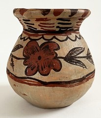4 VTG MEXICAN FOLK ART POTTERY AMATENANGO DEL VALLE CHIAPAS CERAMIC CLAY POT JAR