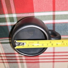 Mexican Black Clay Coffee Cup And Saucer Set Taza Con Plato Barro Negro