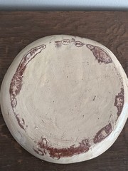 Tzintzuntzan Pottery Plate Michoacán Mexico Hand Painted Single Bird Unsigned