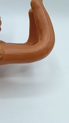 Vintage Oaxaca Terra Cotta Laying Angel Tabletop Candle Holder Adorable