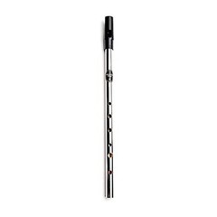 Feadg Brass Traditional Irish Nickel Tin Whistle Key Of D Grey Instrument