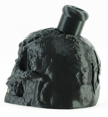 Aztec / Mayan Death Whistle Onyx Black Skull *** MADE IN USA ***