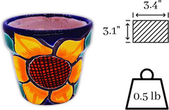 Mexican Pottery Planters – Set of 3 Pieces – Talavera Pottery – Succulent Pot Pl