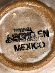 Western Cowboy Vaquero Handmade Painted Tea Cup, Saucer Hecho en Mexico Terrajal