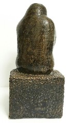 sgd AT MEXICO modernist art pottery sculpture seated peasant woman Zuniga style