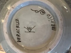 Vintage, Classic VERACRUZ ceramic bowl, Ken Edwards pottery, gorgeous