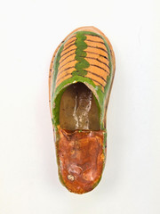 Vintage Mexican Pottery Huarache Miniature Shoe Ashtray – Single