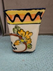 Colorful Mexican Talavera Planter Pot/Pencil Holder
