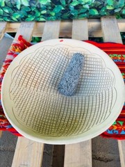 Molcajete Glay Bowl Mexican 9in Molcajete De Barro Con Flores
