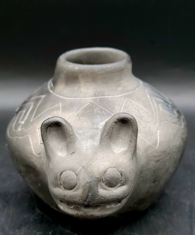 Black Pottery Feline from Samaipata Bolivia