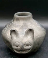 Black Pottery Feline from Samaipata Bolivia