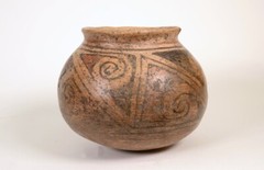 Prehistoric Casas Grandes Pottery Jar. Hand made and Painted Poly Chrome