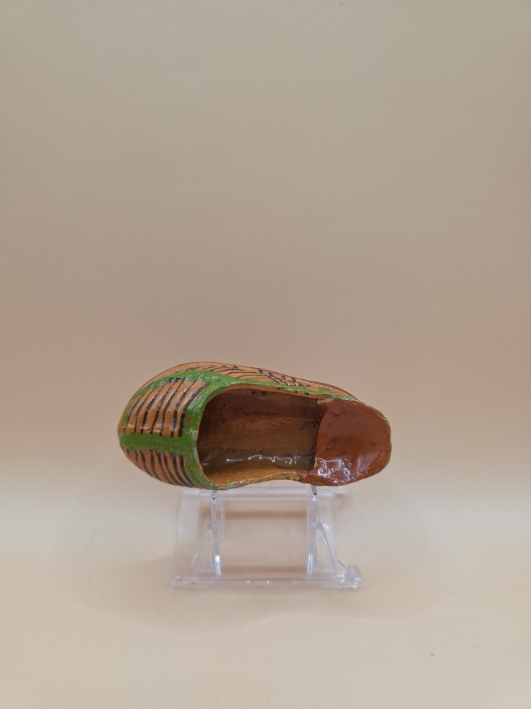 Vintage Mexican Pottery Huarache Miniature Shoe – Single