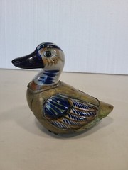 Vintage Detailed Tonala Brass Armoured Mexican Duck