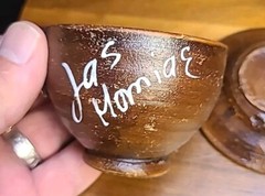 Set Of 4 Vintage Mexican Red Clay Cup and Saucer- Handcrafted Mexico