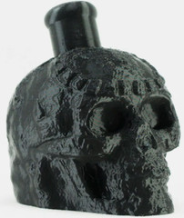 Aztec / Mayan Death Whistle Onyx Black Skull *** MADE IN USA ***