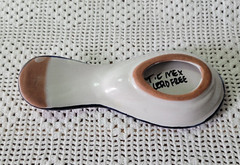 Talavera Spoon Rest Mexico Pottery Hand Painted Ceramic Lead-Free Floral Design