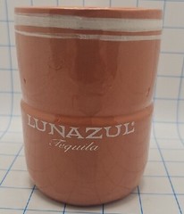 Lunazul Tequila Stoneware Mug Mexican Pottery Hand Made Signed Single Mug