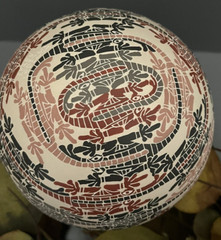 Mata Ortiz Pottery Etched Seed Pot Gecko Lizards Iguana Efren Ledezma Art Mexico