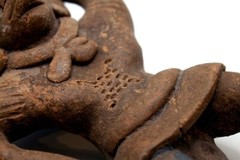 Pre-Columbian Mexico Mayan Standing Figure Terracotta Pottery Historic Artifact