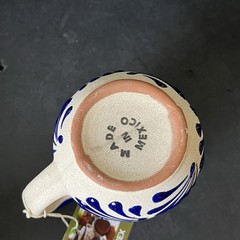 Ceramex Pottery Brand Blue Mug Handmade & Painted in Mexico New With Tags