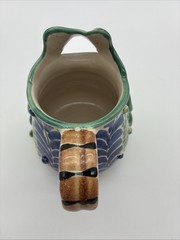 GTO Gorky Gonzales Mexican Folk Art Frog Creamer Pitcher Blue Green 5.25×6