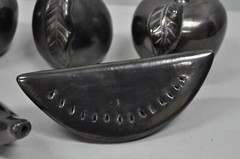 Dona Rosa Barro Negro Black Pottery Fruit Mexico Mid Century Modern – 5 Pcs