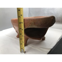 Vintage Terra Cotta Glaze Red Clay Fish Shape Tabletop Warmer w/Defect READ NOTE