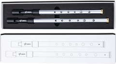 Irish Tin Whistles Set Key of C and Key of D Made from Aluminum Clear Bright Sou