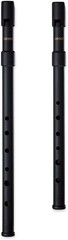 SMARTWOODI Set of 2 Irish Whistles Matte Black Key of C & D ABS