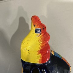 Mexican Talavera Flying Heart Wings Pottery 8” Wall Decor Folk Art