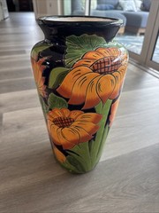 Talavera Mexican Sunflower Handmade Pottery Flower Pot 15”