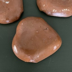 Set Heart Shape Ashtrays 4” Mexican Clay