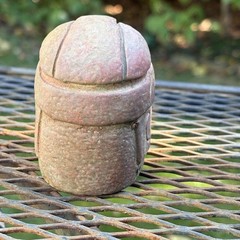 Olmec-Style Head Effigy Vessel Modern decorative replica