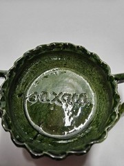 Green Clay Bowl Oaxaca Pottery