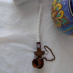 Tierra Fina Hand Painted Mexican Table Top Torch 11 ” Tall