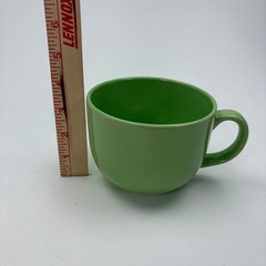 Vintage Mexican Green Glazed Ceramic Mug Cup Mexico Mexique P1