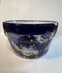 3 pack – talavera mexican pottery Blue Planter. Flower Pot. Set Of 3 NEW.