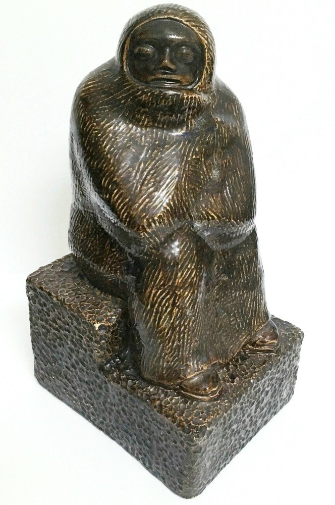 sgd AT MEXICO modernist art pottery sculpture seated peasant woman Zuniga style